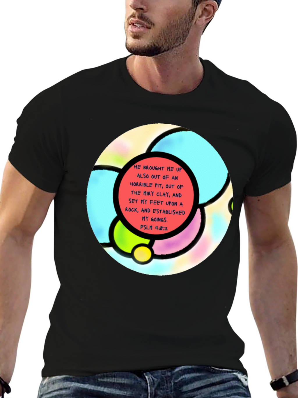 Faith-Inspired Tee: Psalm 48:2 Graphic
