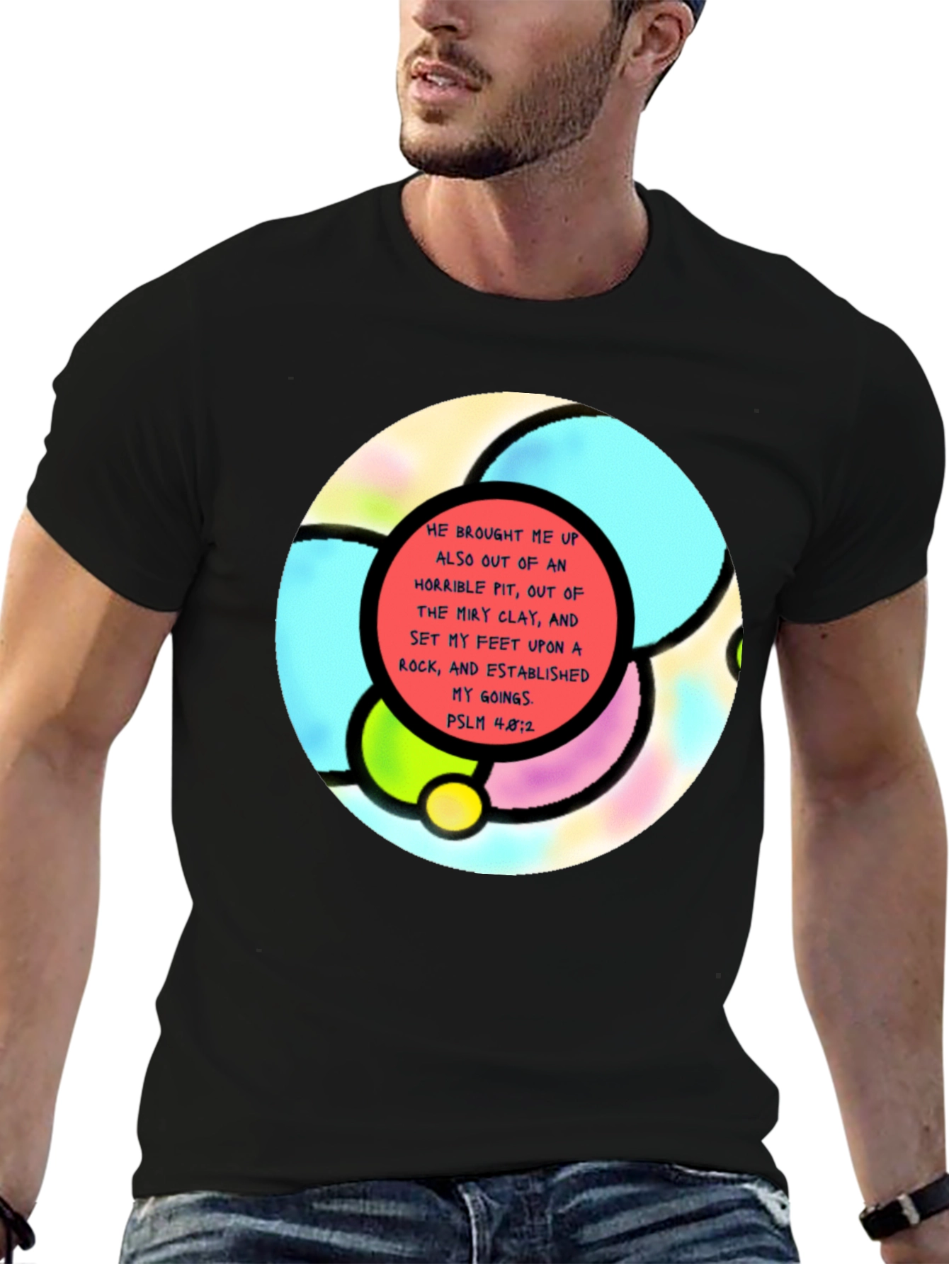 Faith-Inspired Tee: Psalm 48:2 Graphic