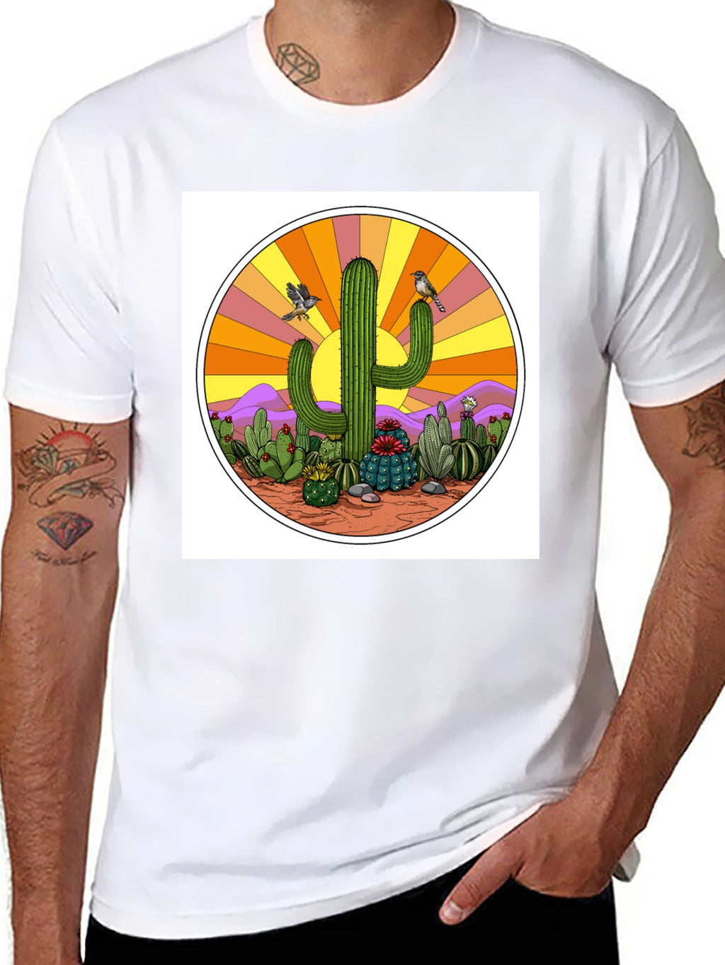 Cactus Sunset Graphic Tee
