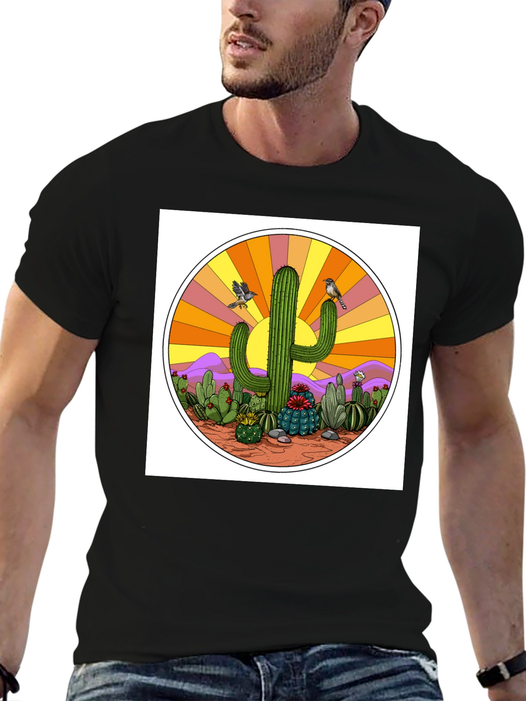 Cactus Sunset Graphic Tee