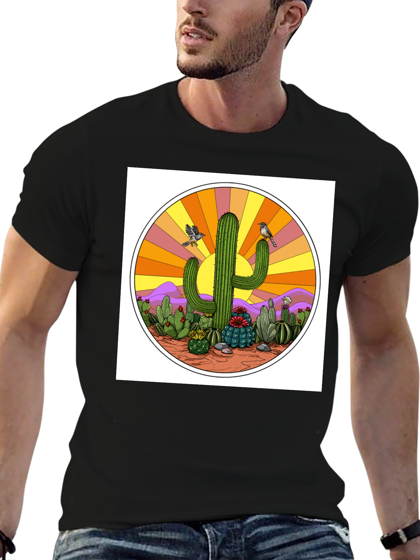 Cactus Sunset Graphic Tee