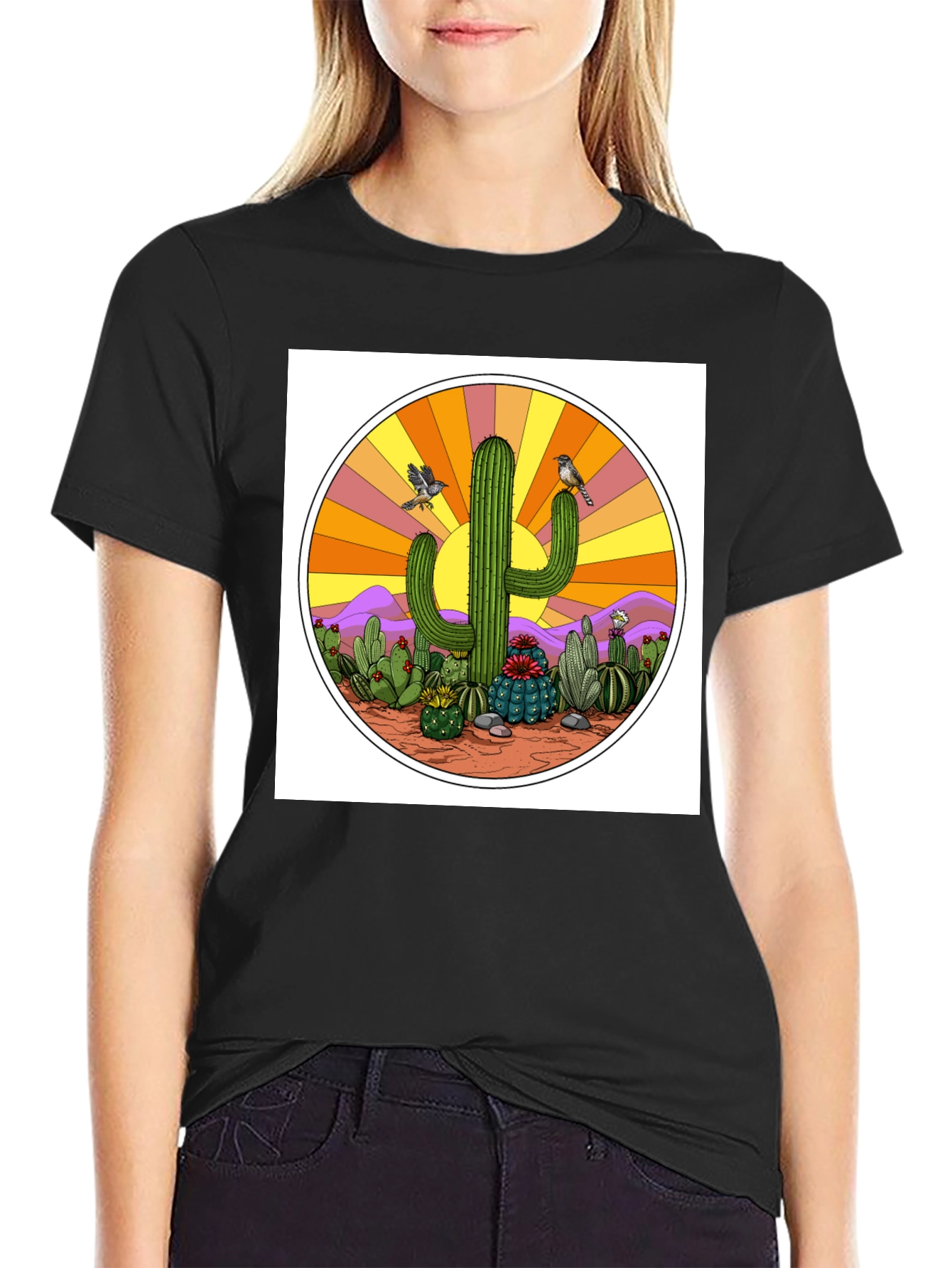 Cactus Sunset Graphic Tee