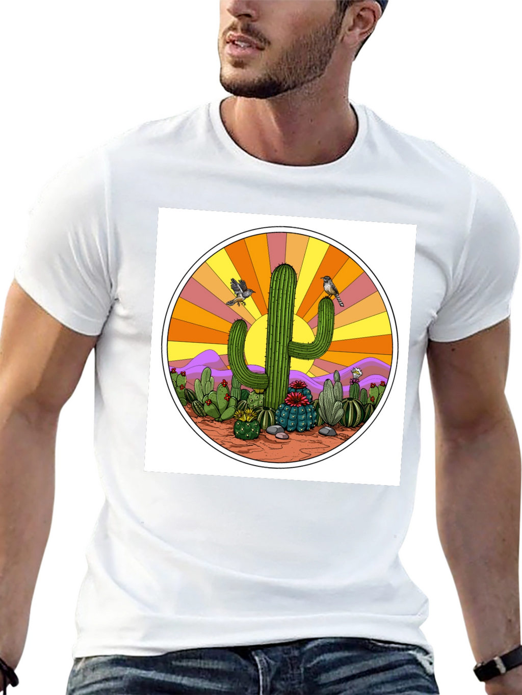 Cactus Sunset Graphic Tee
