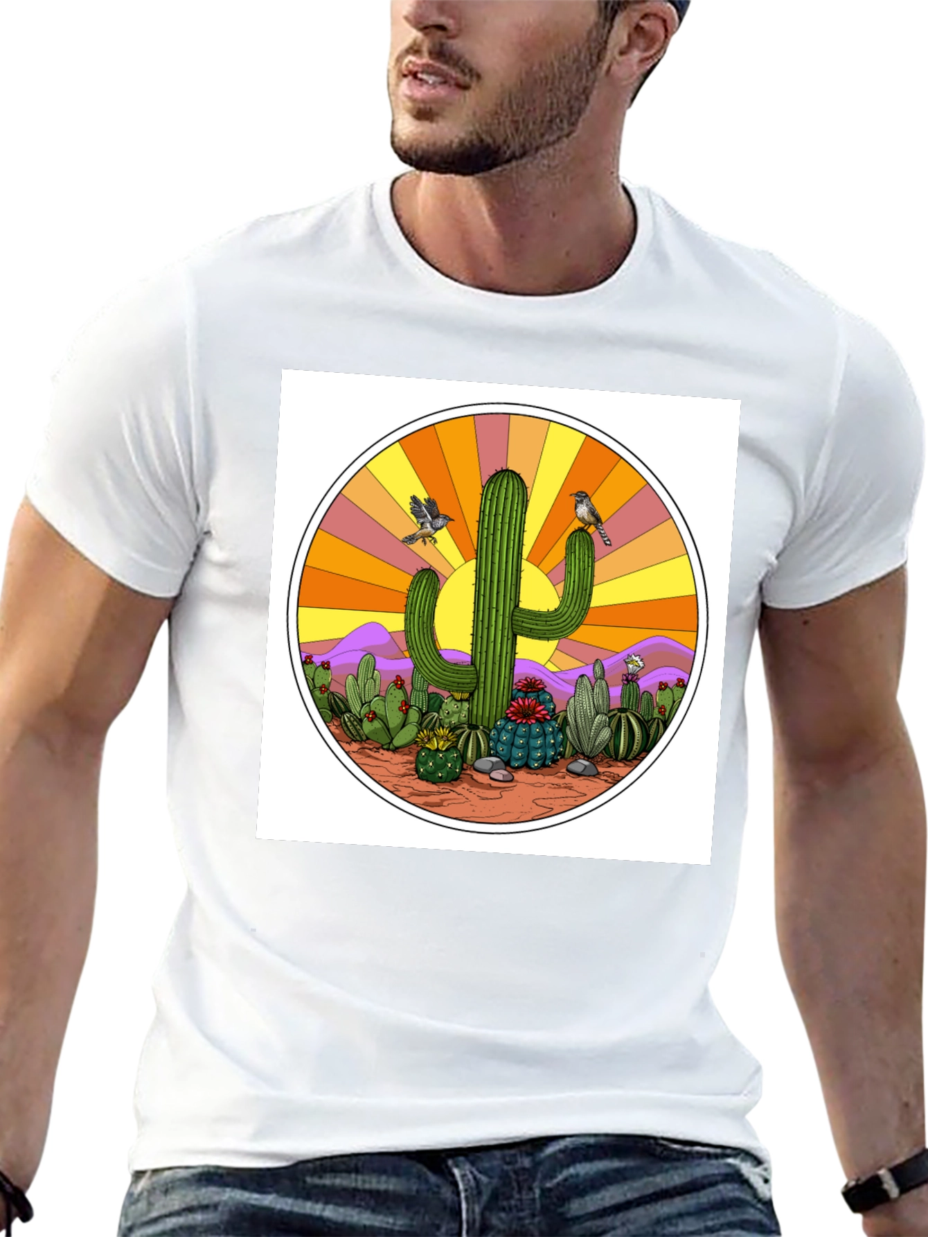 Cactus Sunset Graphic Tee
