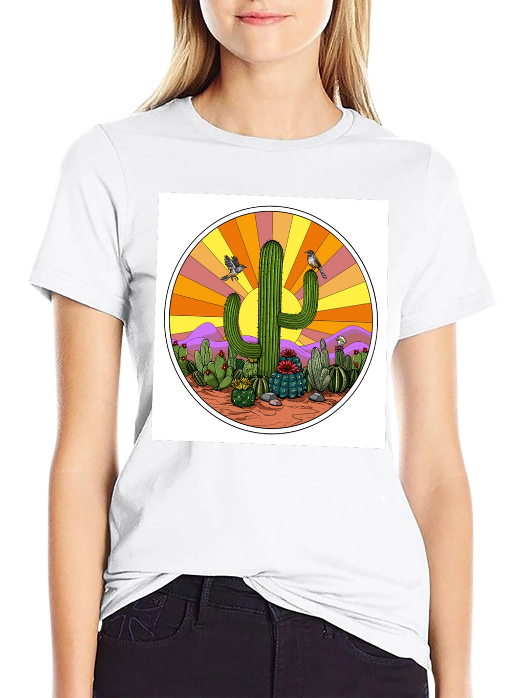 Cactus Sunset Graphic Tee