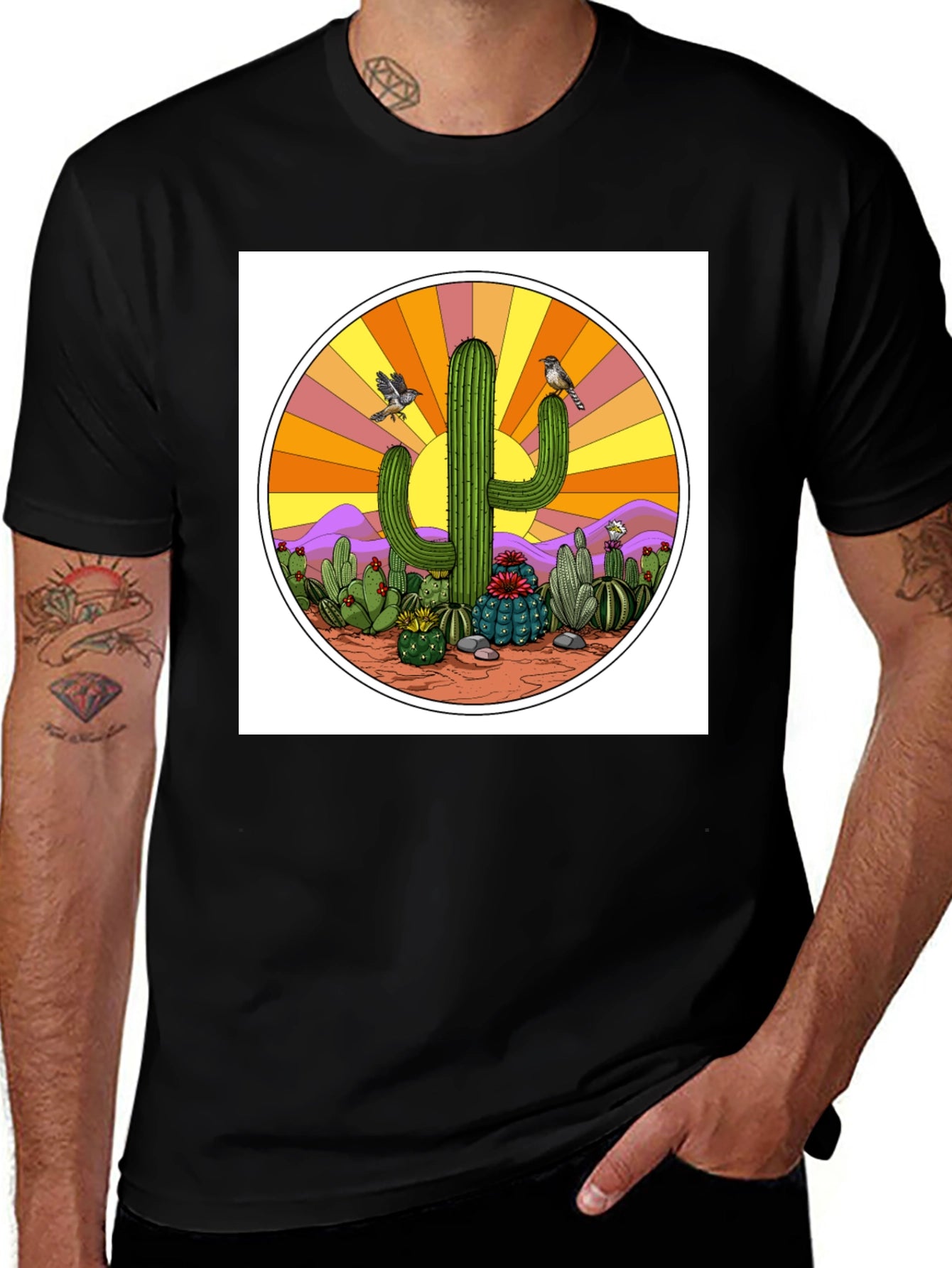 Cactus Sunset Graphic Tee