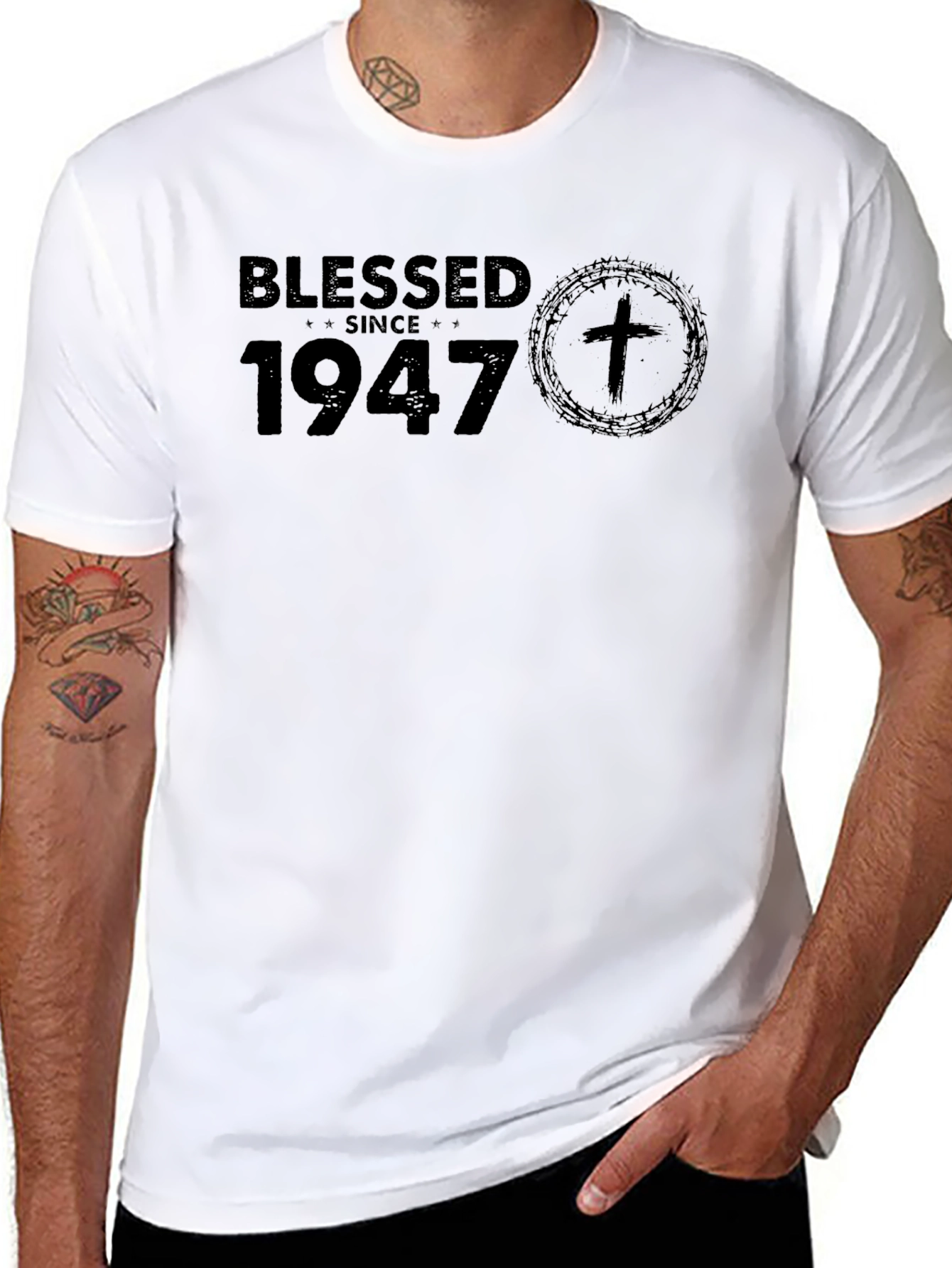 Blessed Since 1947 Graphic Tee