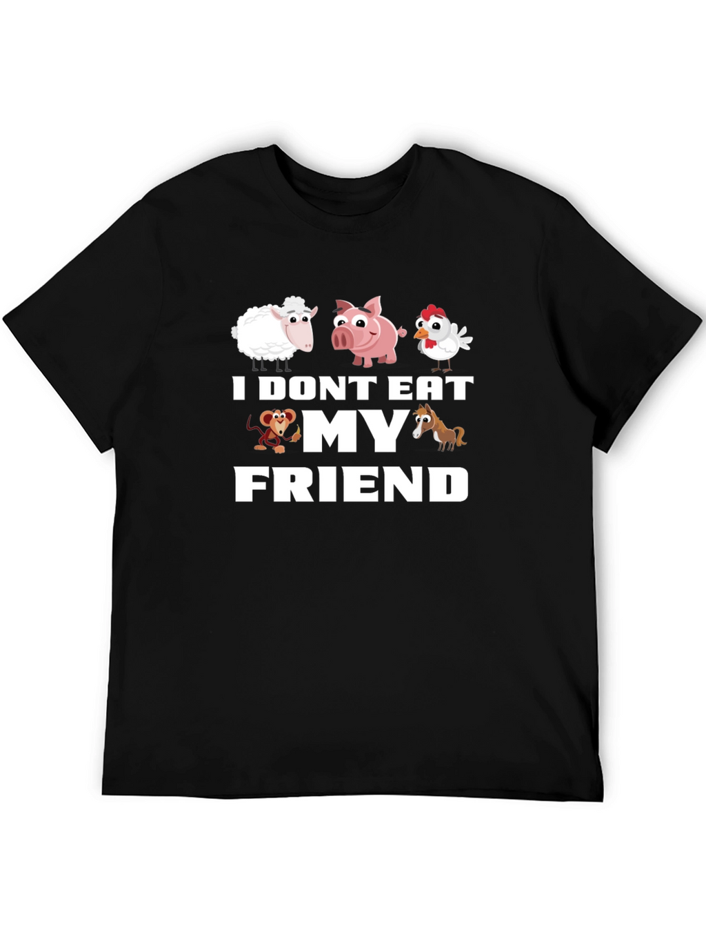 Vegan I Dont Eat My Friends T-Shirt