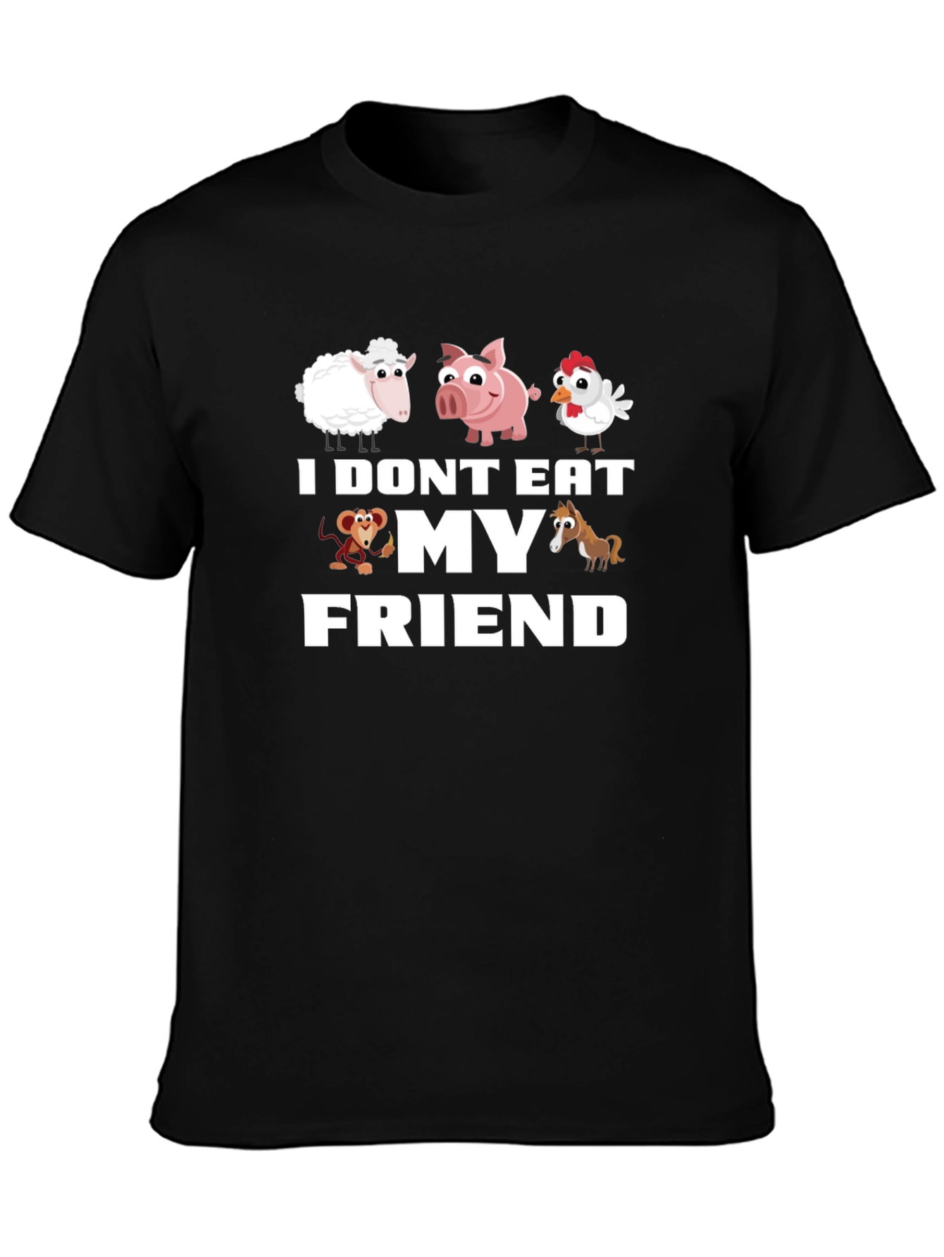 Vegan I Dont Eat My Friends T-Shirt