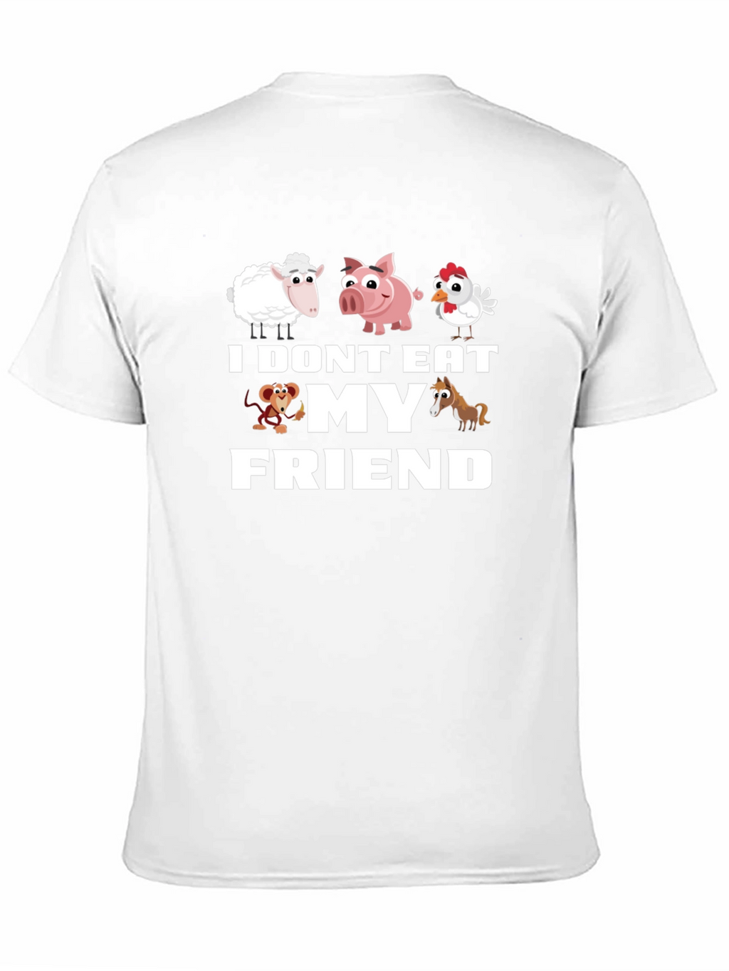 Vegan I Dont Eat My Friends T-Shirt
