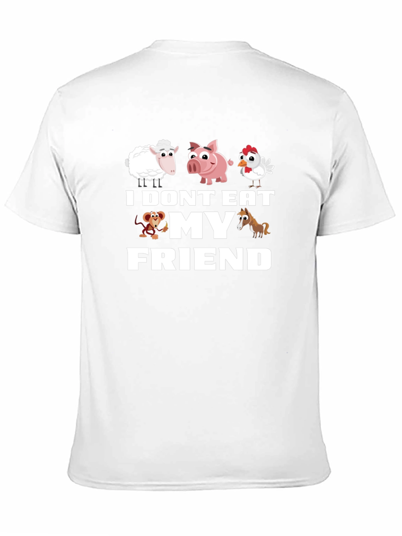 Vegan I Dont Eat My Friends T-Shirt