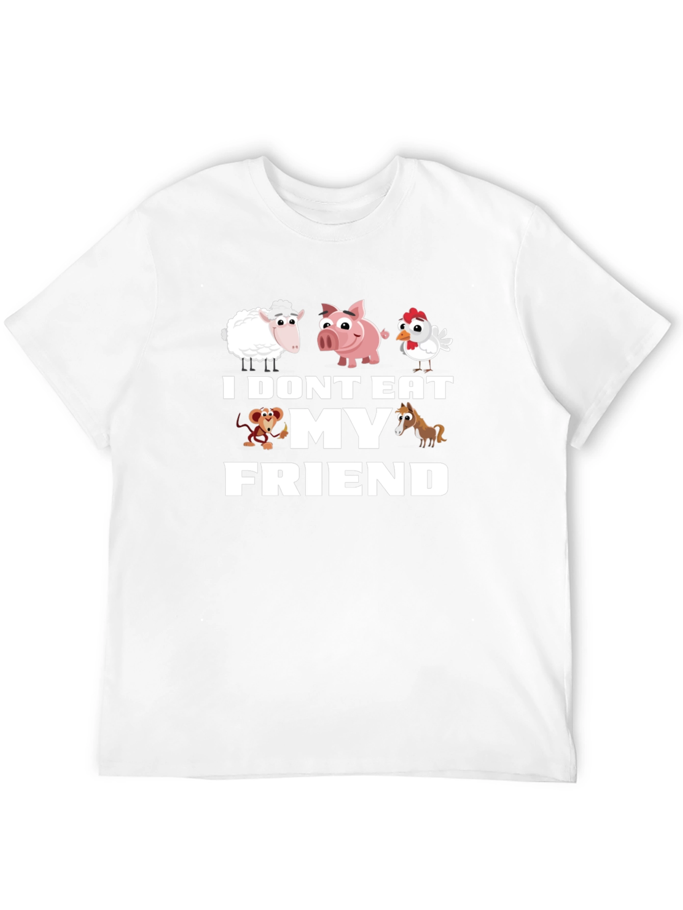 Vegan I Dont Eat My Friends T-Shirt