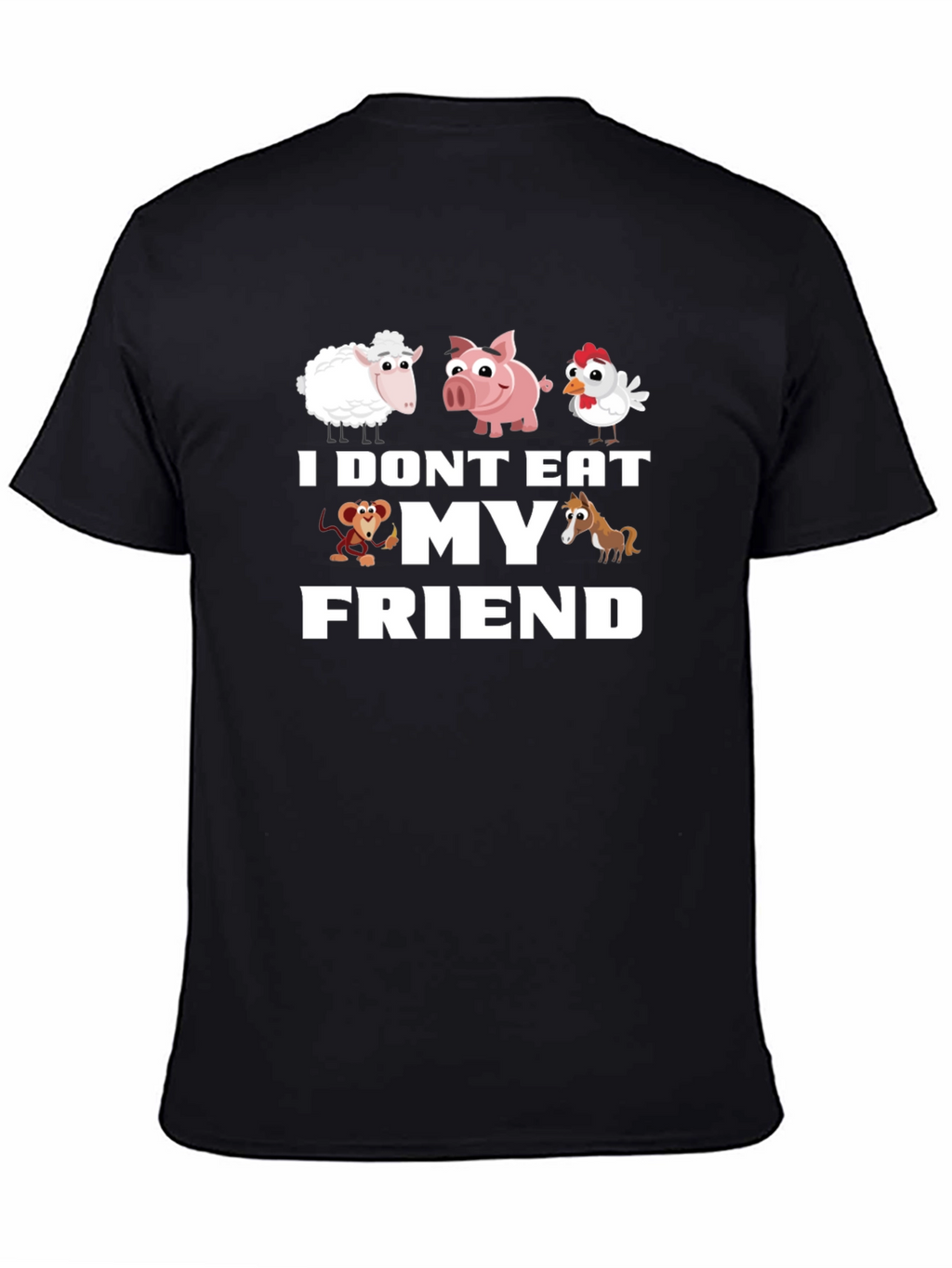 Vegan I Dont Eat My Friends T-Shirt