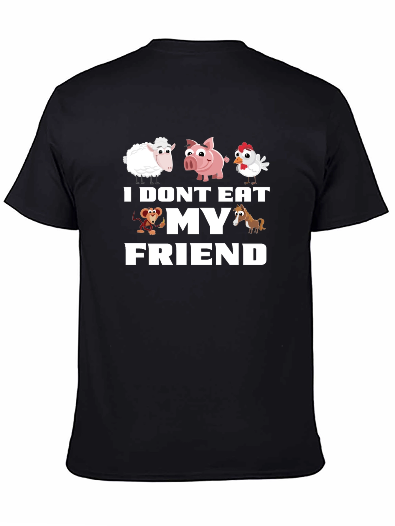 Vegan I Dont Eat My Friends T-Shirt