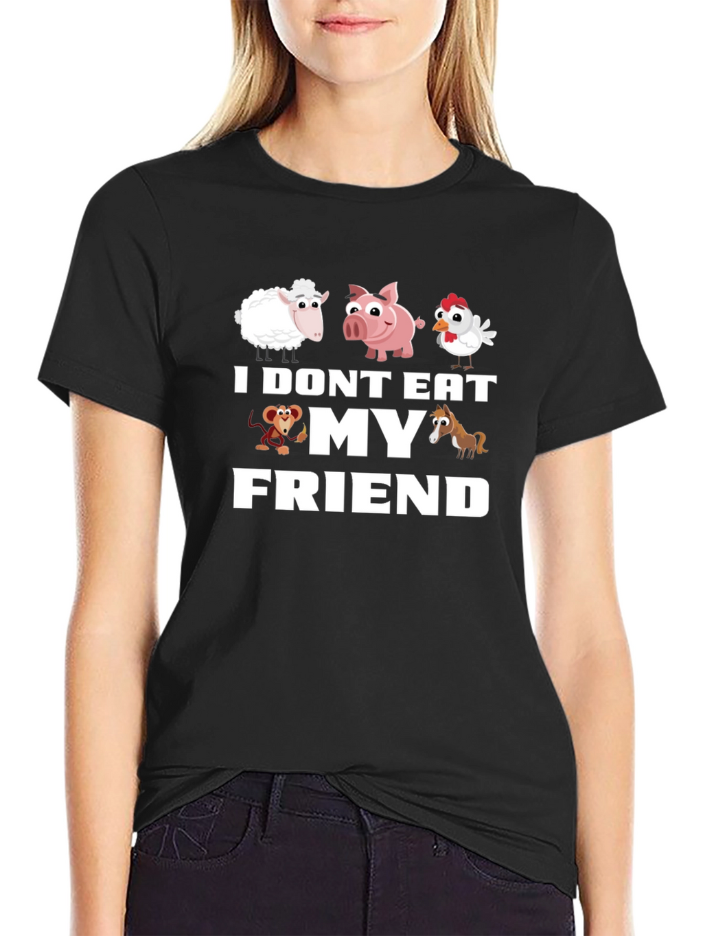Vegan I Dont Eat My Friends T-Shirt