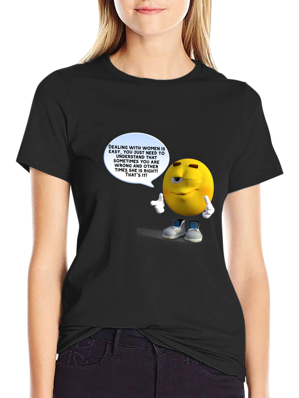 Funny Mens Black T-Shirt with Graphic Design