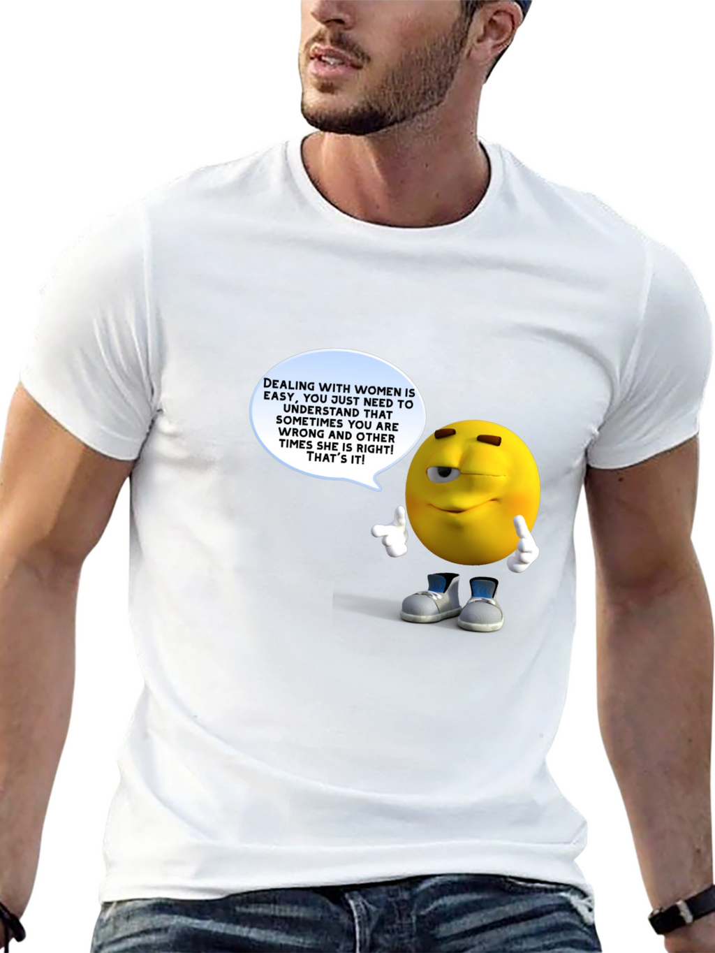 Funny Mens Black T-Shirt with Graphic Design
