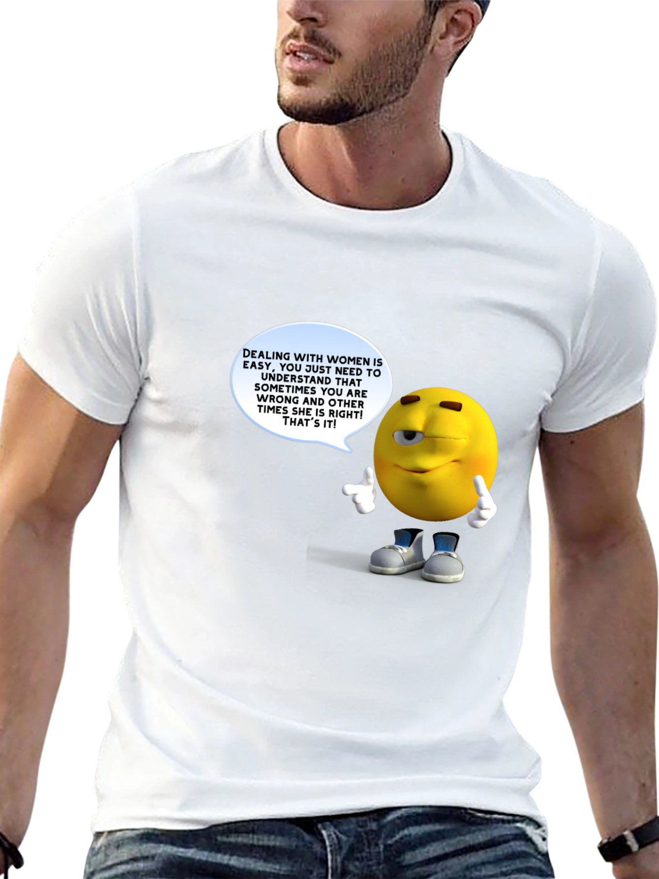 Funny Mens Black T-Shirt with Graphic Design