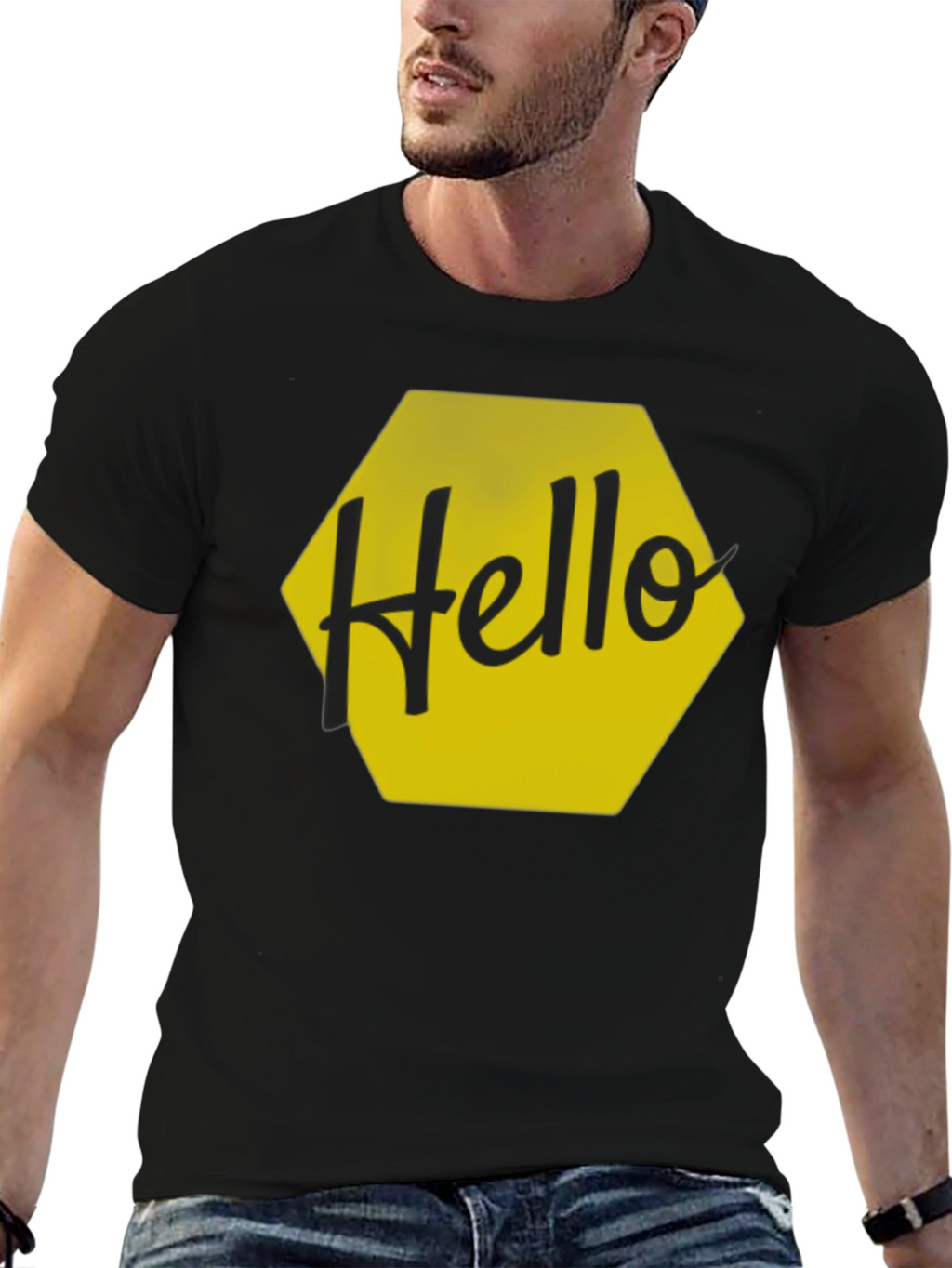 Hello Graphic Tee - Stylish Casual Wear