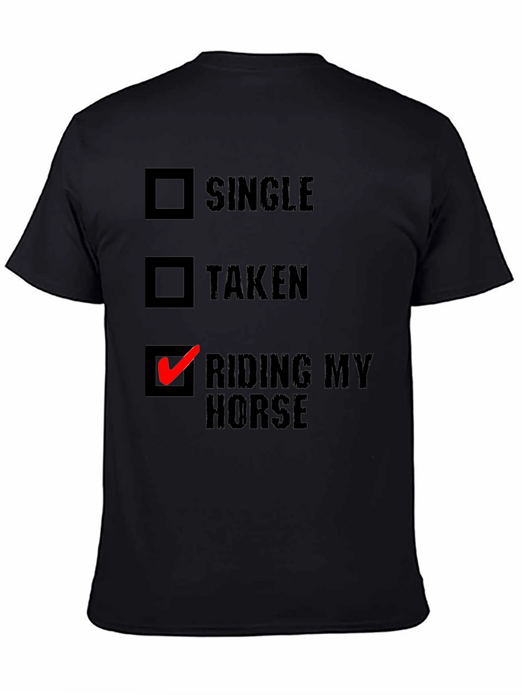 Riding My Horse T-Shirt - Novelty Equestrian Tee