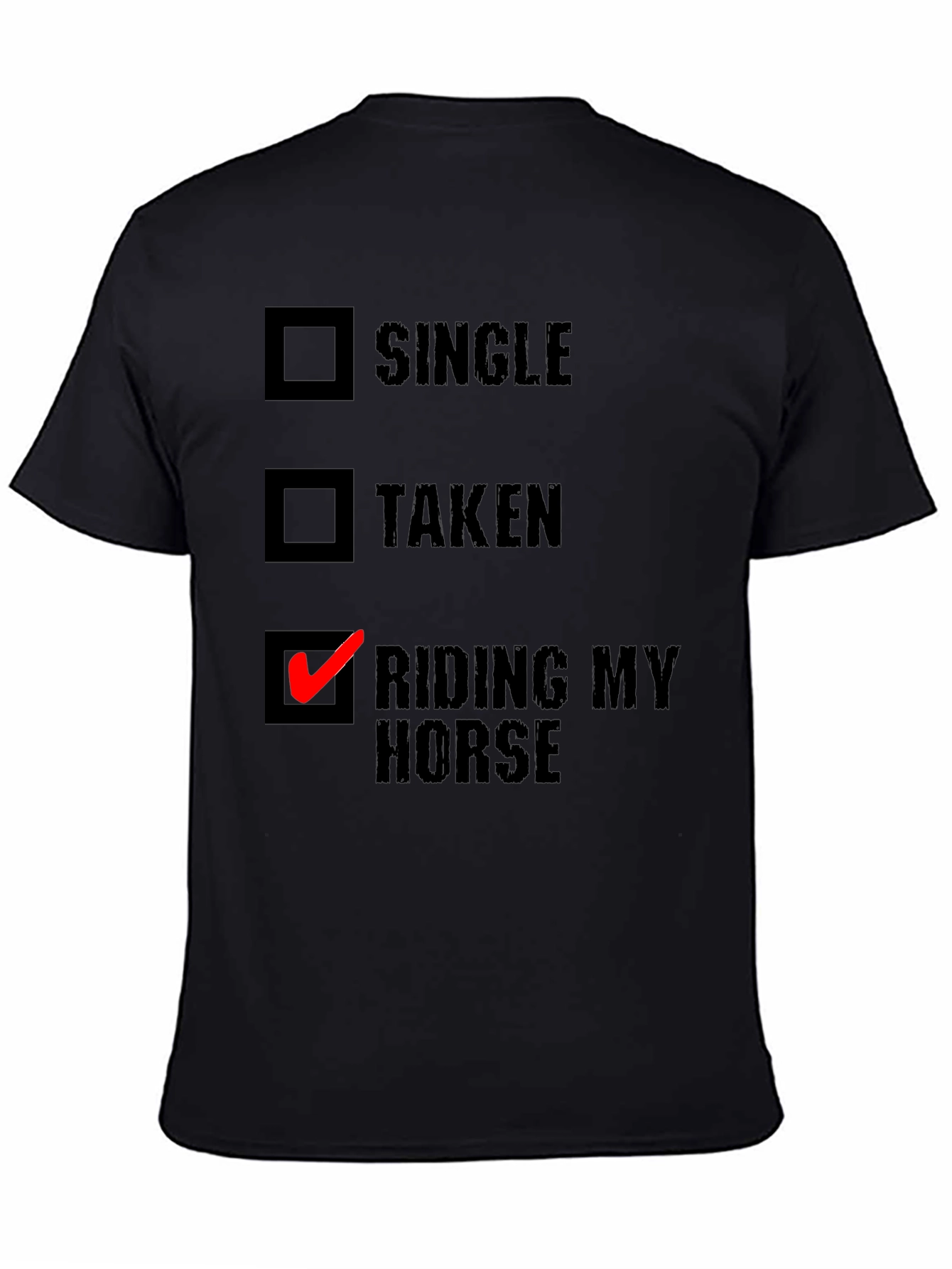 Riding My Horse T-Shirt - Novelty Equestrian Tee