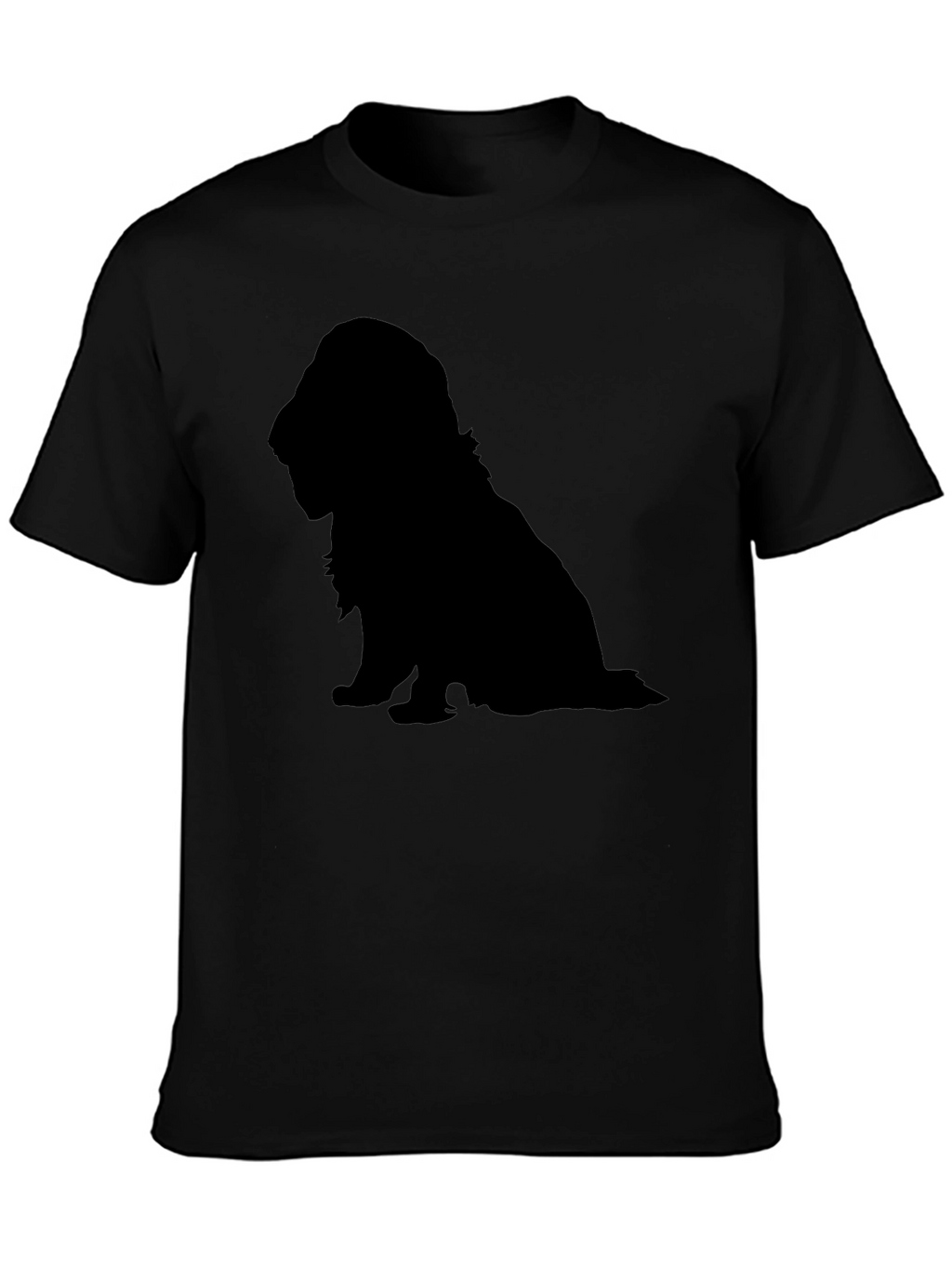 Dog Silhouette T-Shirt - Classic Black Tee