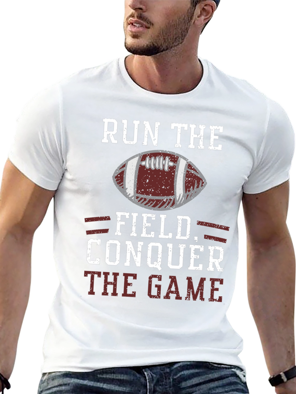Run the Field Football T-Shirt
