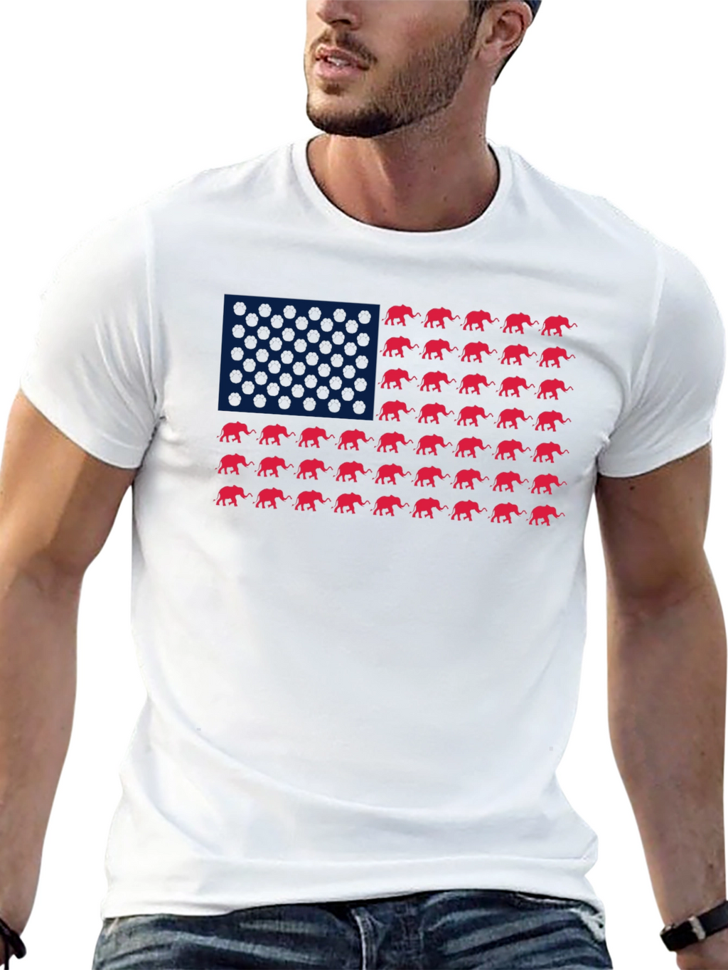 Republican Elephant Flag T-Shirt