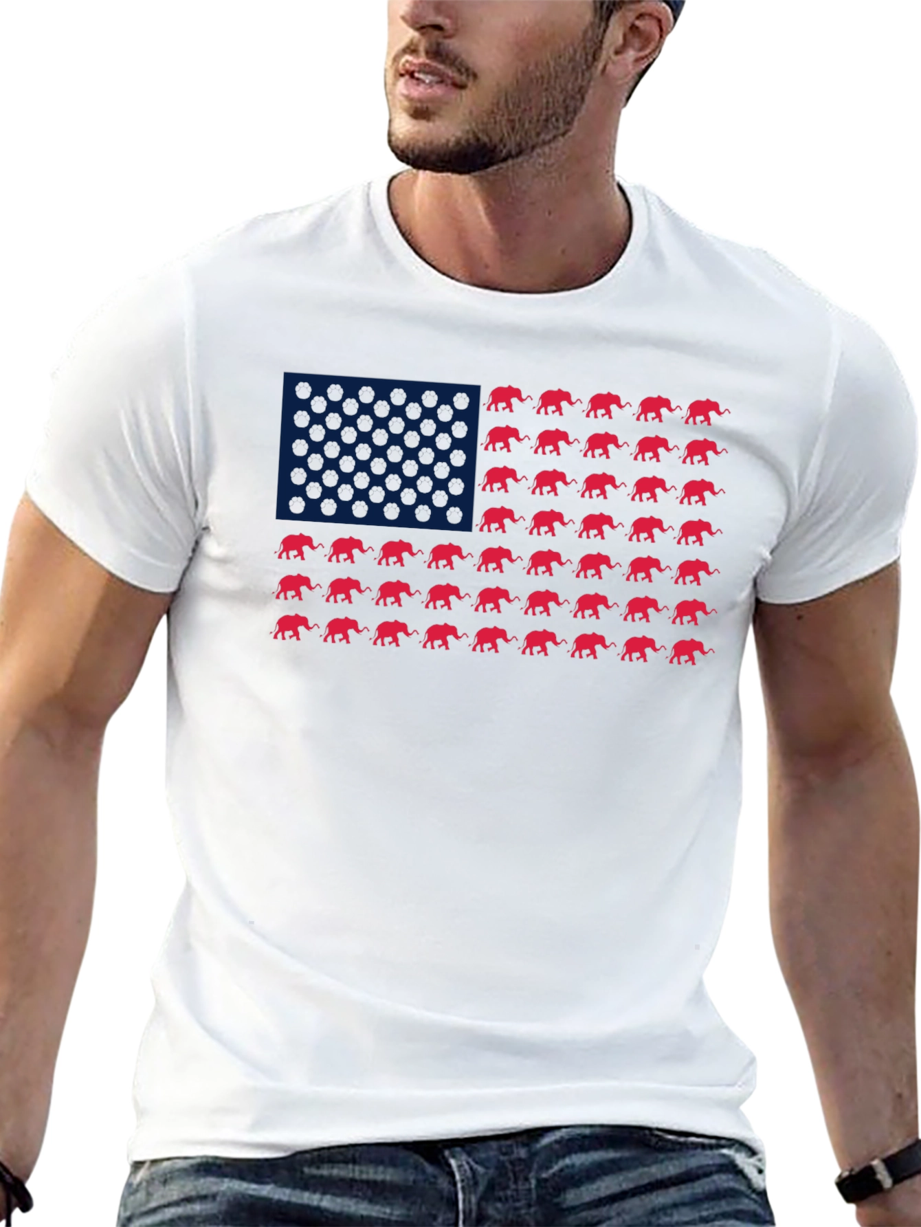 Republican Elephant Flag T-Shirt