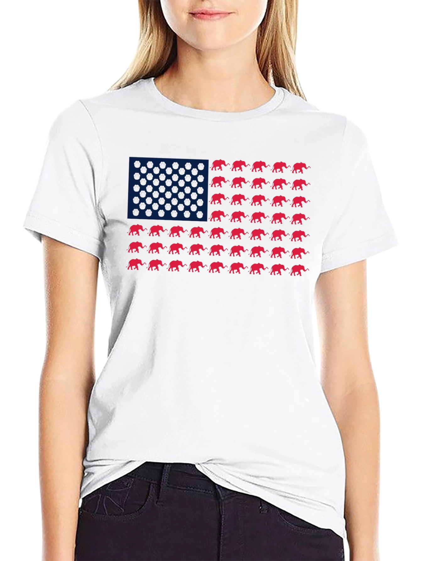 Republican Elephant Flag T-Shirt