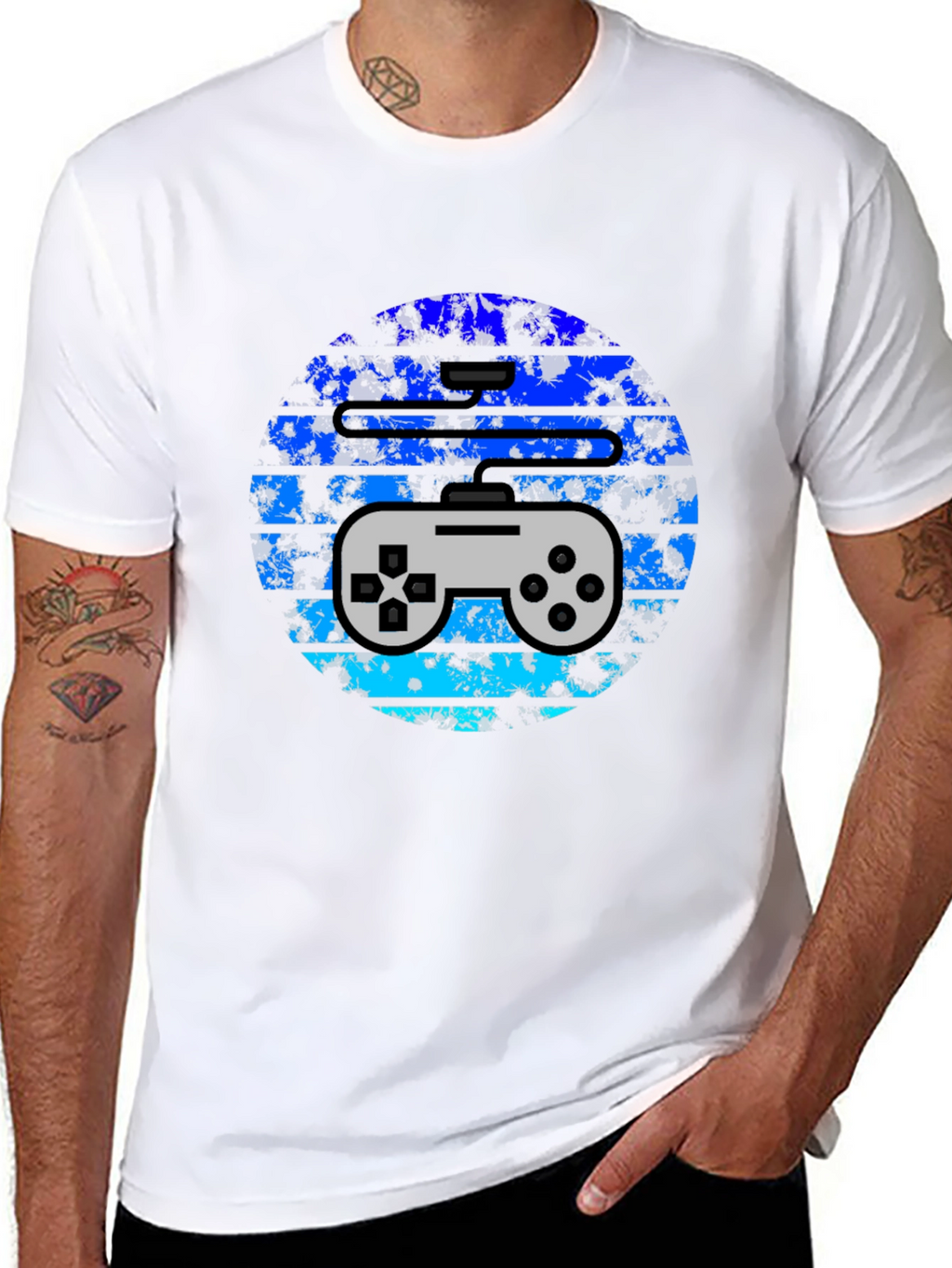 Gamer Graphic Tee - Retro Controller Design