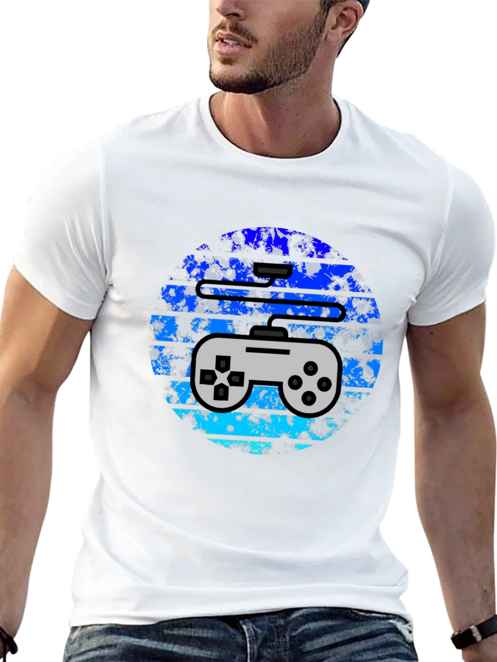 Gamer Graphic Tee - Retro Controller Design