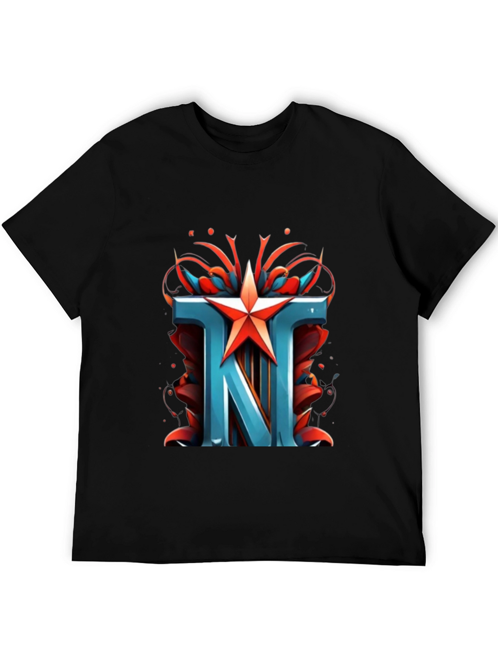 TNT Star Graphic Black T-Shirt