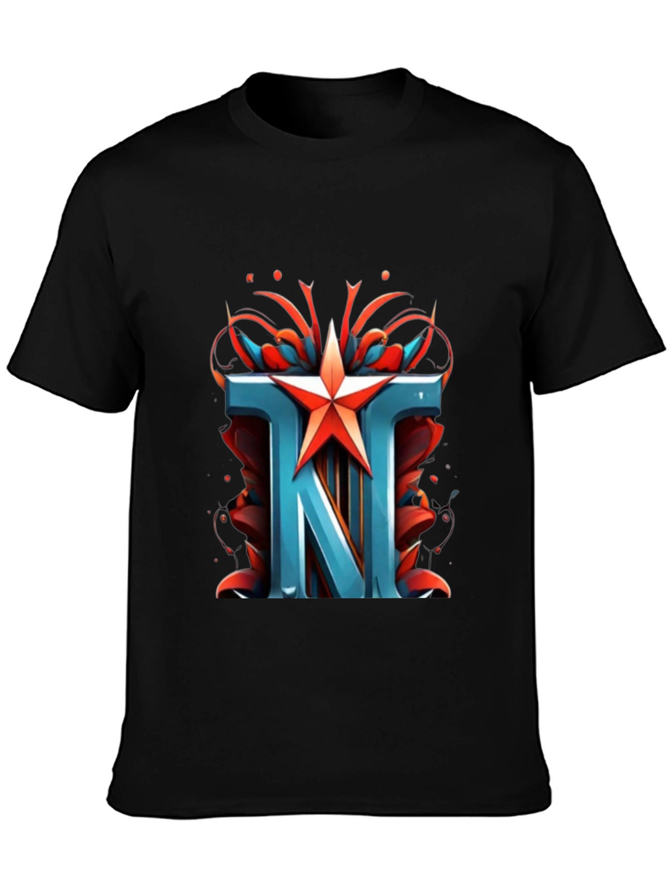 TNT Star Graphic Black T-Shirt