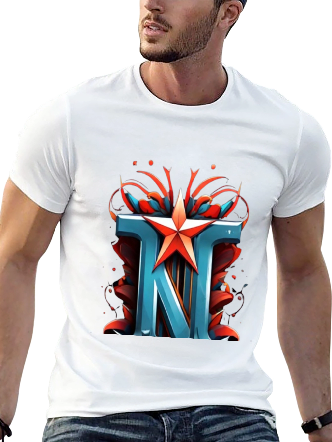 TNT Star Graphic Black T-Shirt