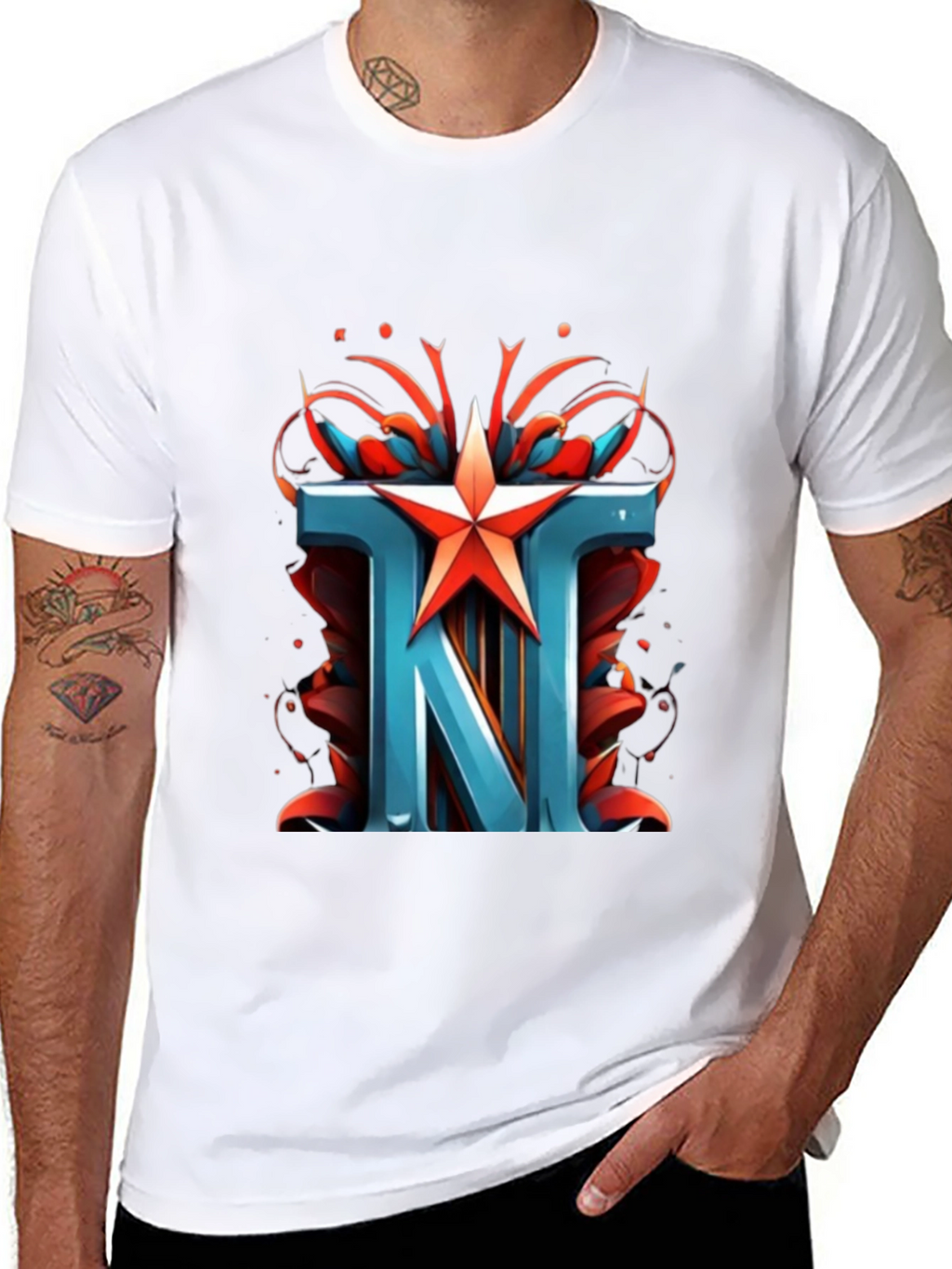 TNT Star Graphic Black T-Shirt