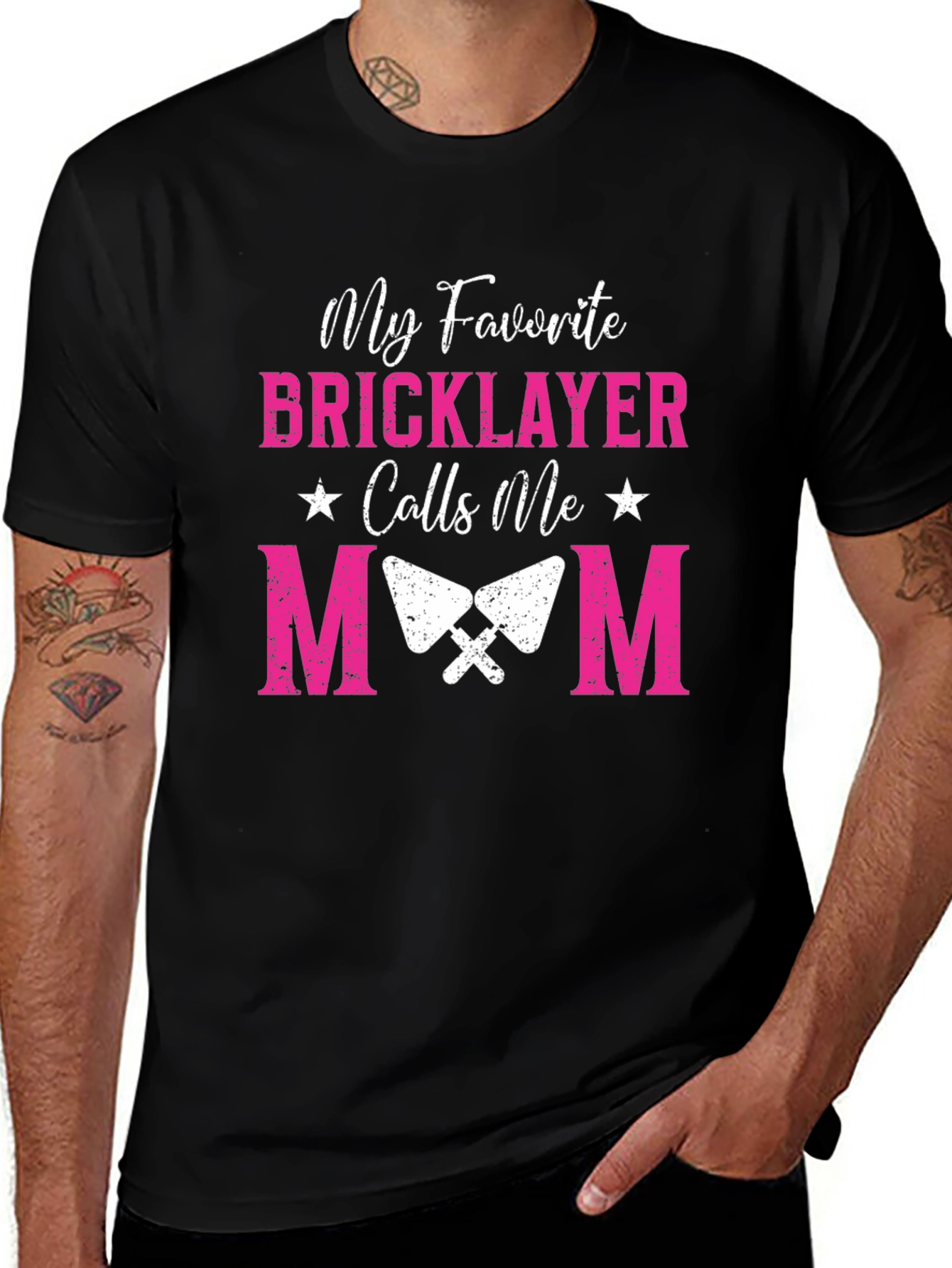 My Favorite Bricklayer Calls Me Mom Graphic Tee