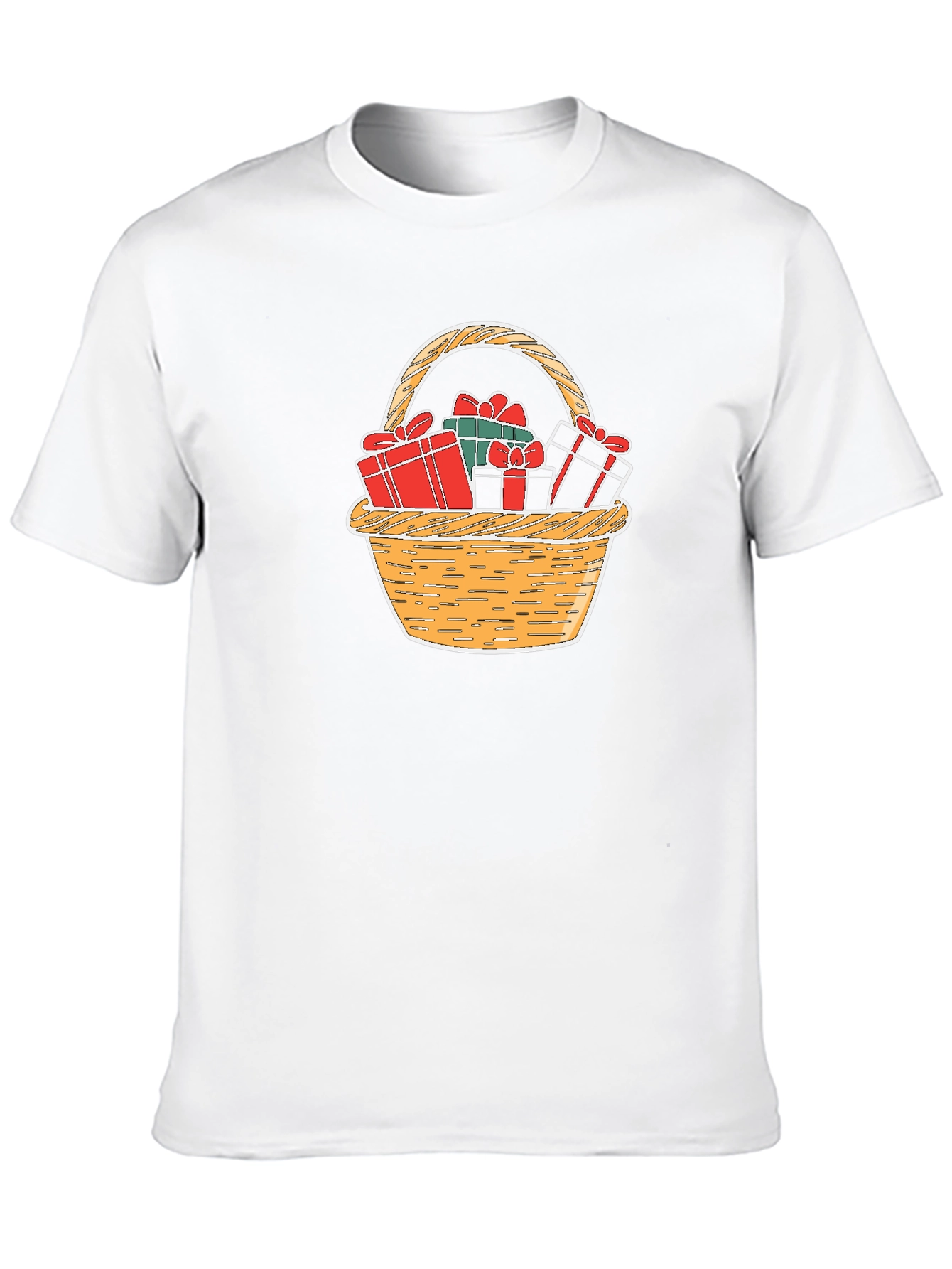 Festive Gift Basket T-Shirt - Holiday Cheer