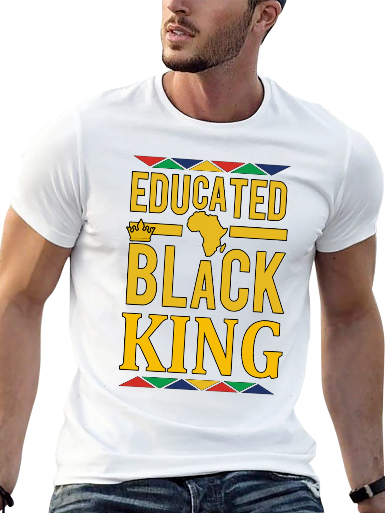 Educated Black King Graphic Tee