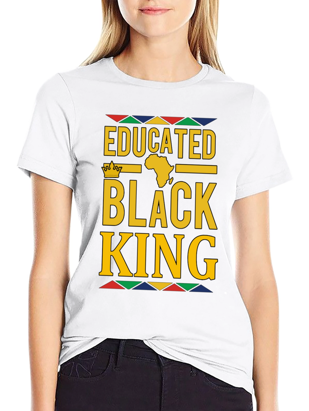 Educated Black King Graphic Tee