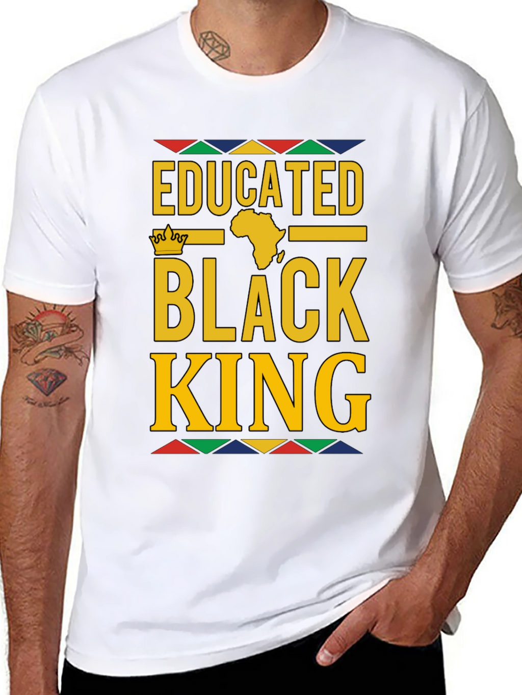 Educated Black King Graphic Tee