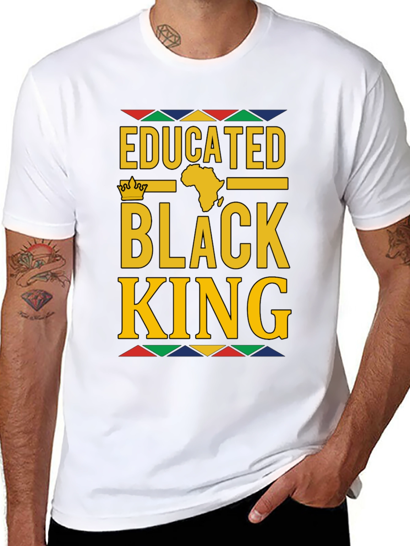 Educated Black King Graphic Tee