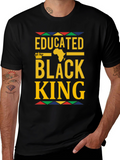 Educated Black King Graphic Tee