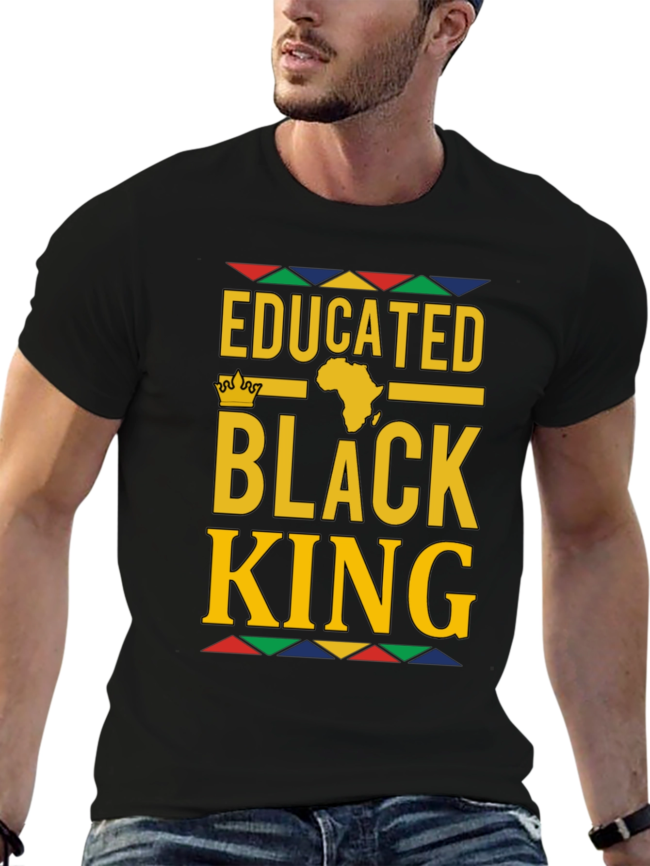 Educated Black King Graphic Tee