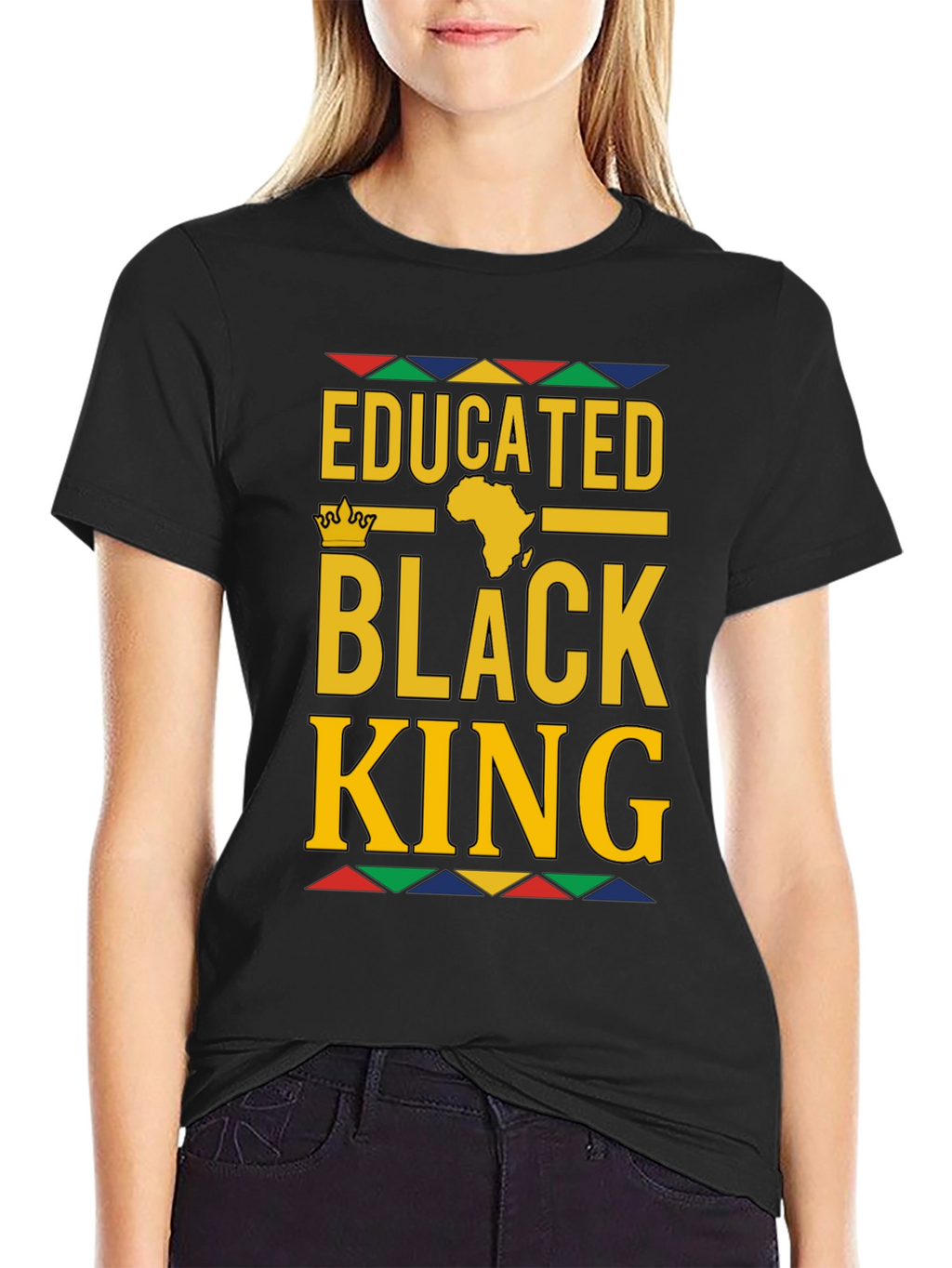 Educated Black King Graphic Tee