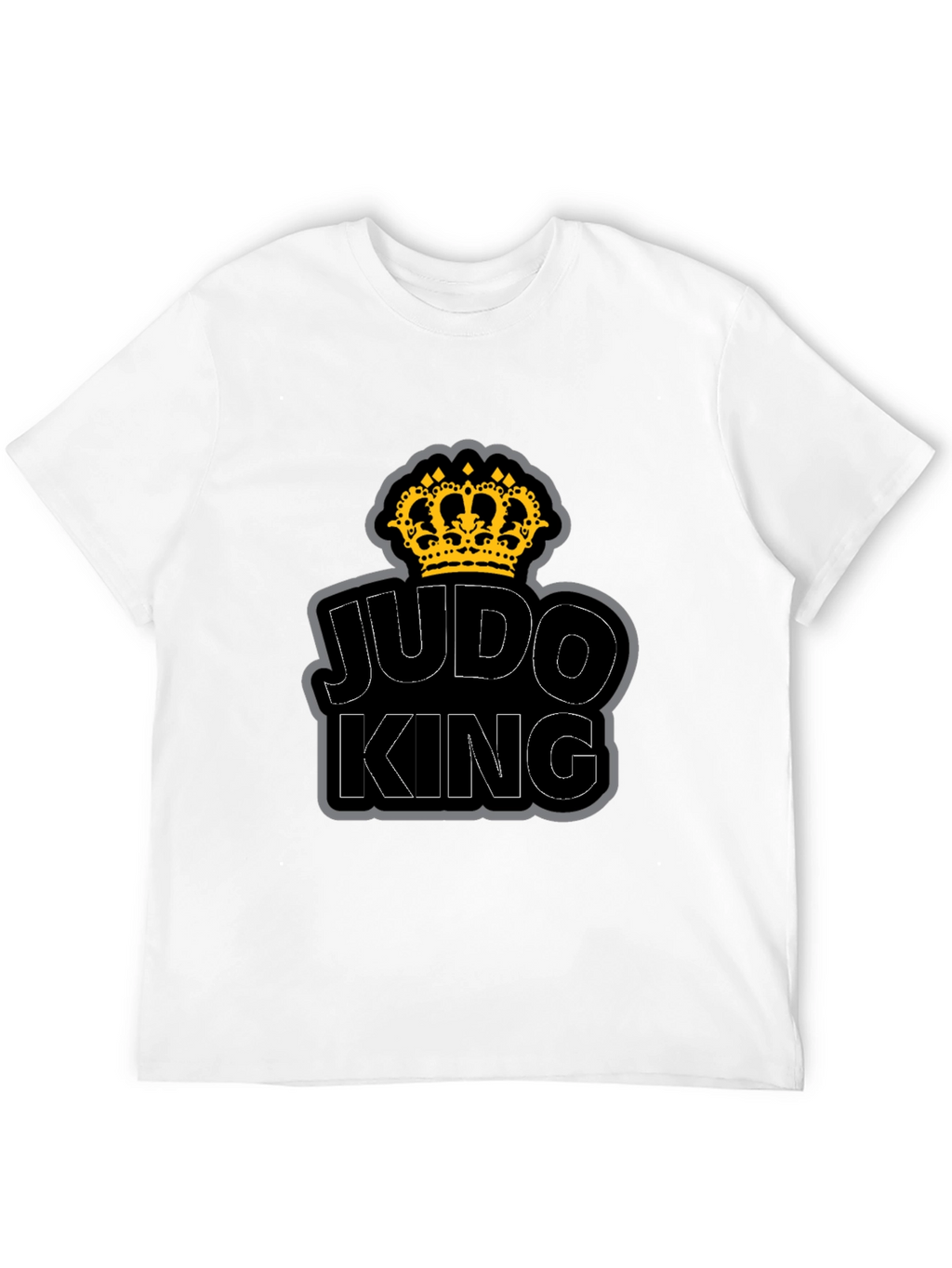 Judo King T-Shirt - Crown Graphic - Black