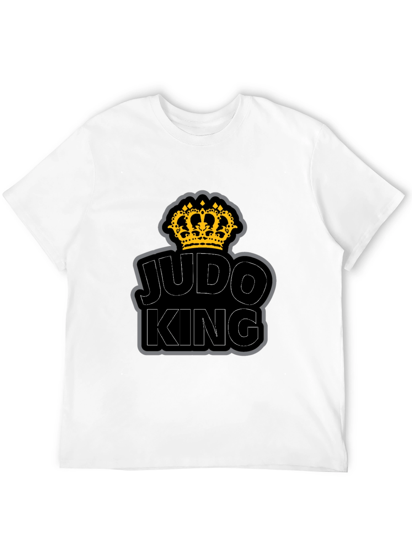 Judo King T-Shirt - Crown Graphic - Black