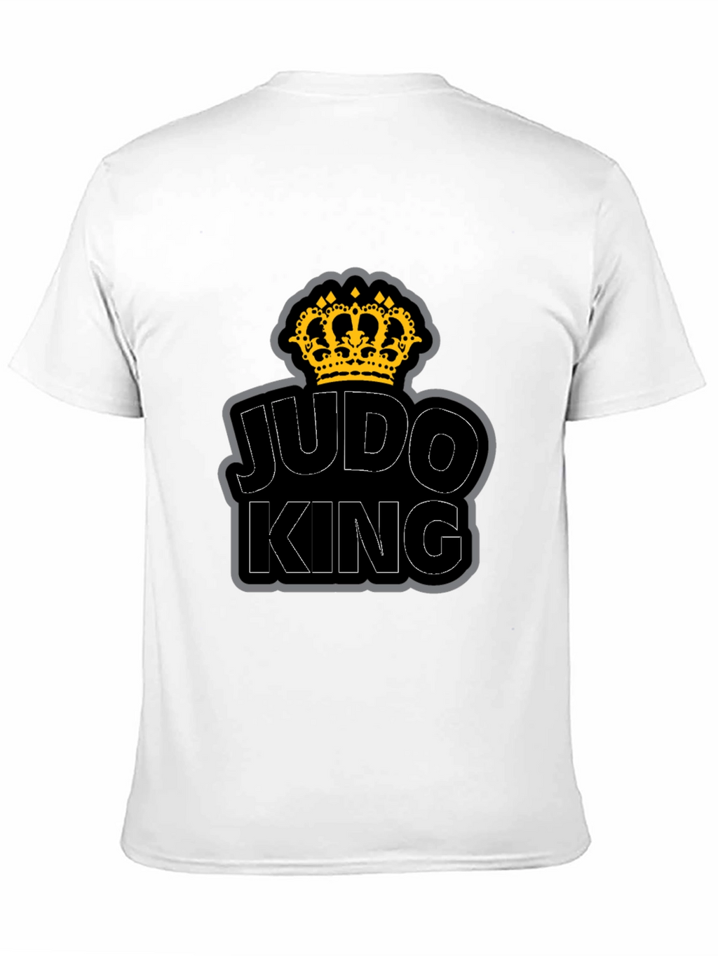 Judo King T-Shirt - Crown Graphic - Black