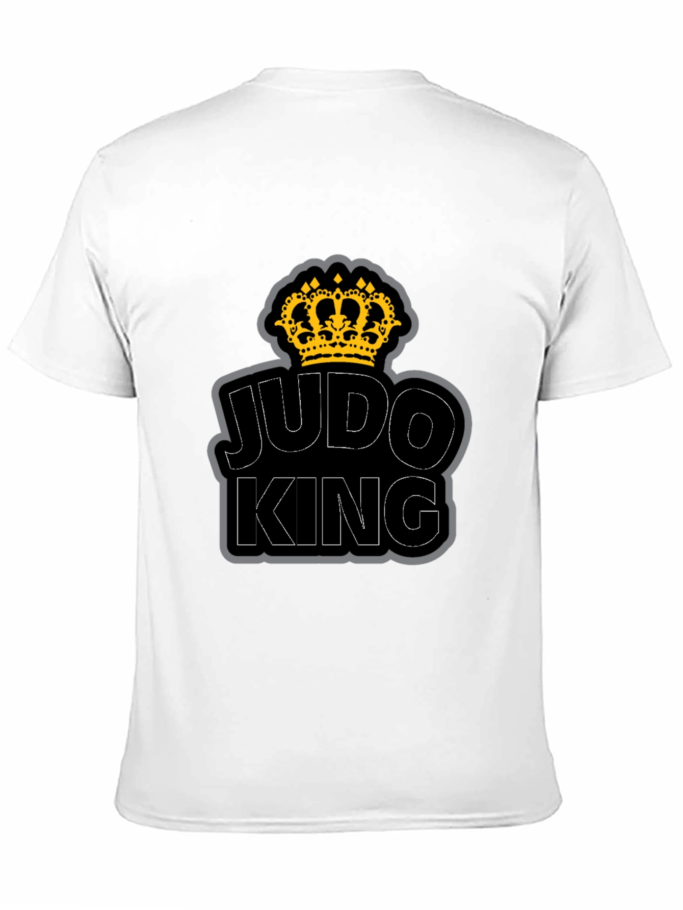 Judo King T-Shirt - Crown Graphic - Black