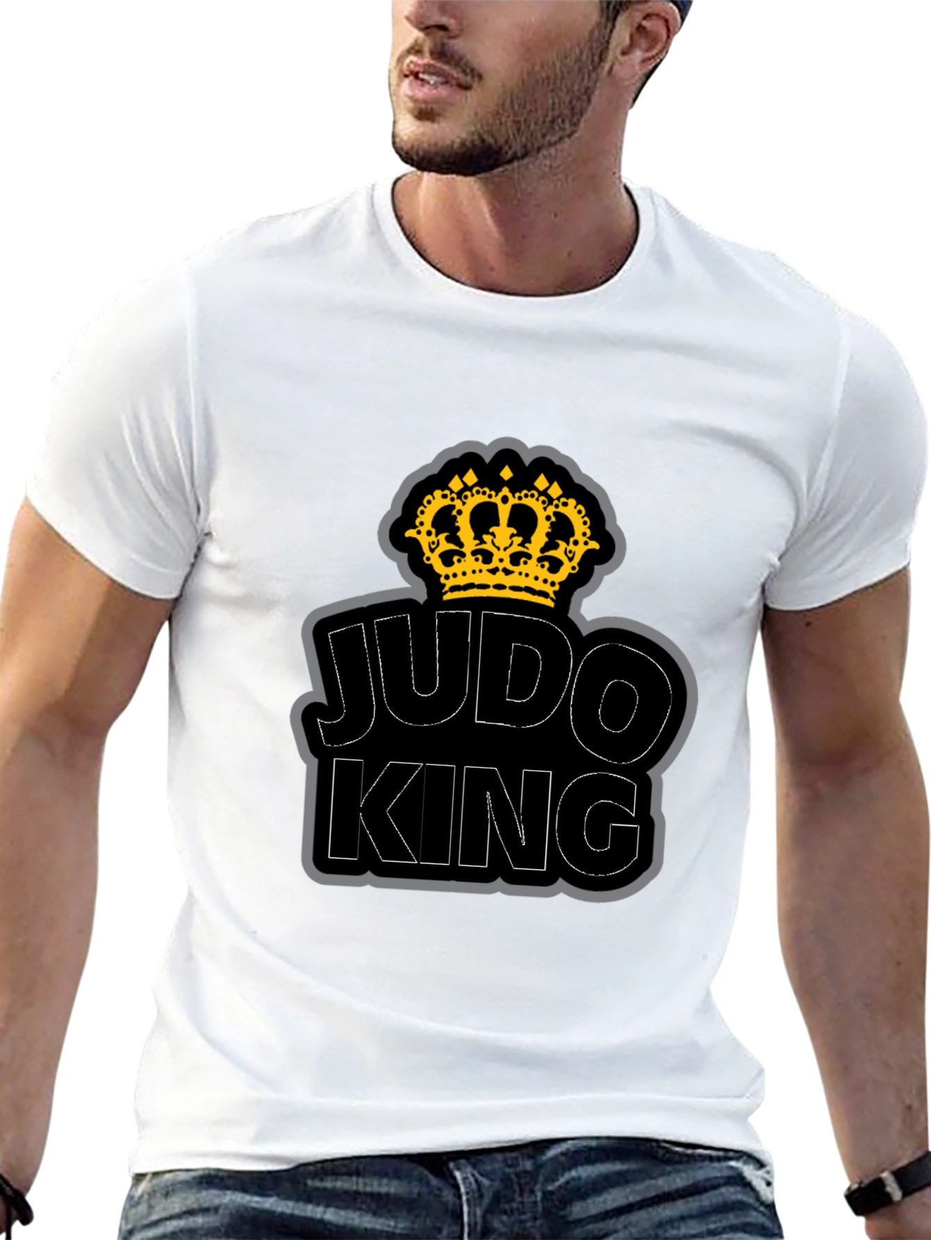 Judo King T-Shirt - Crown Graphic - Black